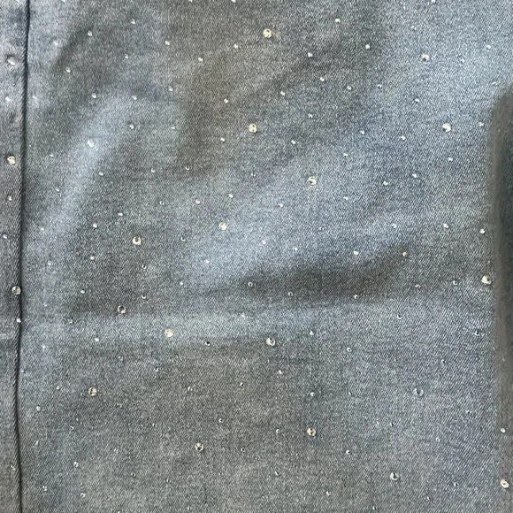 NWT Sparkly Embellished Jeans Size L/8 - Picture 4 of 10